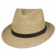 Azores Raffia Straw Fedora Hat