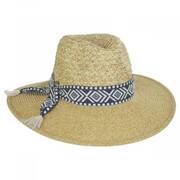 Florentino Toyo Straw Blend Safari Fedora Hat