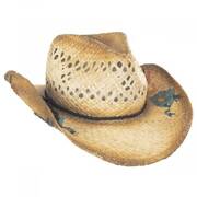 San Minato Raffia Straw Western Hat