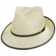 Hopper Shantung Straw Fedora Hat