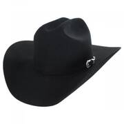 Lightning Wool and Angora Felt Cowboy Hat - Black