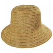 Madison Metallic Toyo Straw Cloche Hat