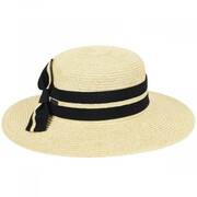 Claudine Toyo Braid Boater Hat
