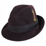 Blues Crushable Wool Felt Trilby Fedora Hat