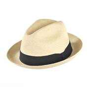 Panama Straw Trilby Fedora Hat - Natural