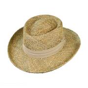 Pebble Beach Seagrass Straw Gambler Hat