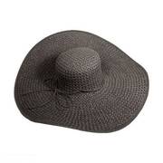 Tiffany Toyo Straw Wide Brim Swinger Sun Hat - Solid