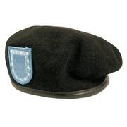 Wool Army Beret with Flash
