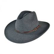 Grey Bull Crushable Wool Felt Aussie Hat