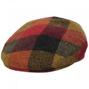 Herringbone Squares Donegal Tweed Wool Ivy Cap