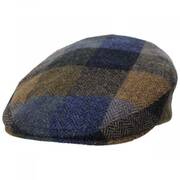 Herringbone Squares Donegal Tweed Wool Ivy Cap