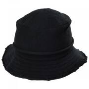 Frayed Edge Cotton Bucket Hat