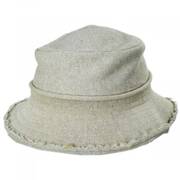 Frayed Edge Cotton Packable Bucket Hat