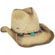Lamone Raffia Straw Western Hat