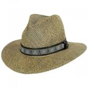 Echols Clubs Toyo Straw Safari Fedora Hat