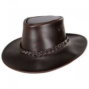 Crusher Leather Outback Hat