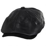 Leather Suede Newsboy Cap