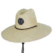Crest Palm Leaf Straw Lifeguard Hat