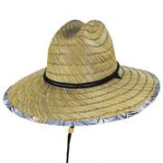 Gold Leaf Rush Straw Lifeguard Hat