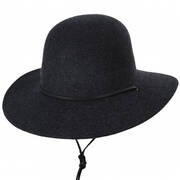 Tiller III Wool Felt Fedora Hat - Black Mix