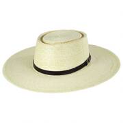 Los Dos Palm Straw Buckaroo Gambler Hat