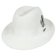 Chicago White Fur Felt Fedora Hat