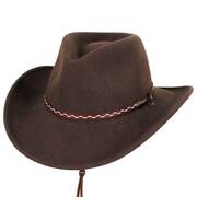 Davy Chincord Crushable LiteFelt Wool Outback Hat
