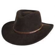Calaway Crushable LiteFelt Wool Outback Hat