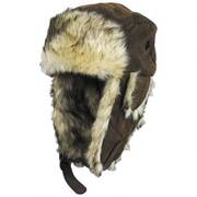 Winter Vegan Leather Trapper Hat