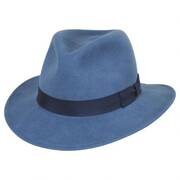 Curtis Wool LiteFelt Safari Fedora Hat - Light Blue