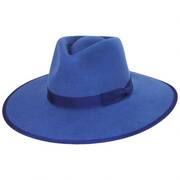 Jo Wool Felt Rancher Fedora Hat - Slate