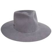 Georgia Wide Brim Wool Felt Fedora Hat