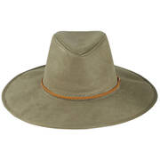 Vegan Suede Safari Fedora Hat