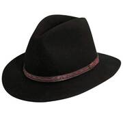 Traveler Wool Felt Safari Fedora Hat