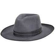 Reno Wool Felt Fedora Hat - Light Gray