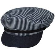 Striped Fiddler Cap - Cotton