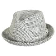 Billy Toyo Straw Braid Fedora Hat - Gray