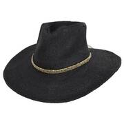 Monte Carlo Toyo Straw Rancher Hat - Black