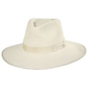 Jo Wool Felt Rancher Fedora Hat - Ivory