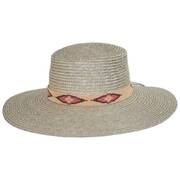 Pink Cobra Milan Straw Boater Hat