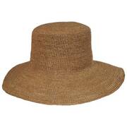 Inca Wide Brim Crochet Raffia Straw Bucket Hat