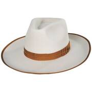 Reno Wool Felt Fedora Hat - Off White