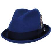 Gain Wool Felt Fedora Hat - Blue/Navy