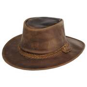 Crusher Leather Outback Hat - Copper