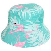 Kids' Flamingo Cotton Reversible Bucket Hat