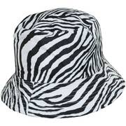Zebra Fabric Reversible Bucket Hat