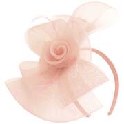 Horsehair Net Bow and Rosettes Fascinator