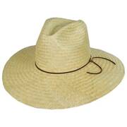 The Gatherer Wide Brim Palm Straw Fedora Hat