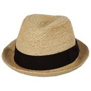 Oceanside Raffia Straw Fedora Hat