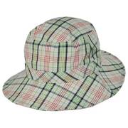 Petra Packable Cotton Blend Plaid Bucket Hat